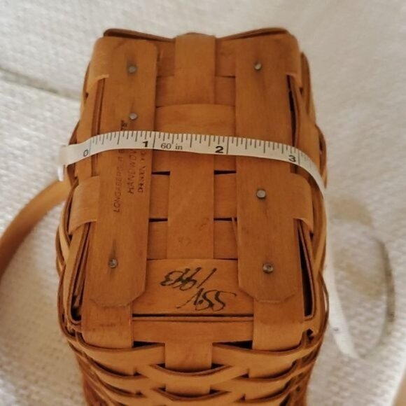 Longaberger Vintage 1993 Handwoven Handled Autumn Harvest Basket w Liners - Picture 4 of 10